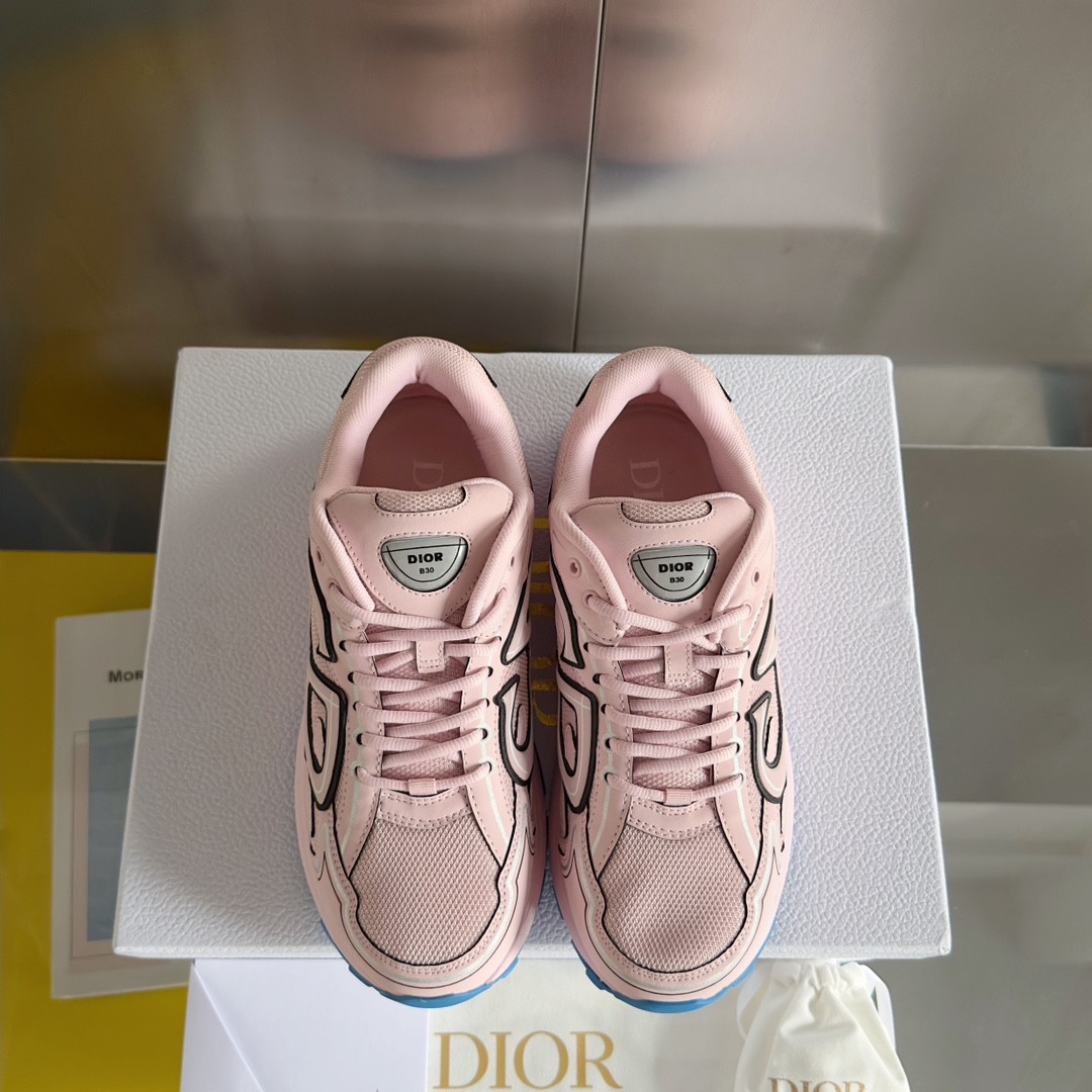 ua D*or b30 sneaker pale pink mesh and technical fabric
