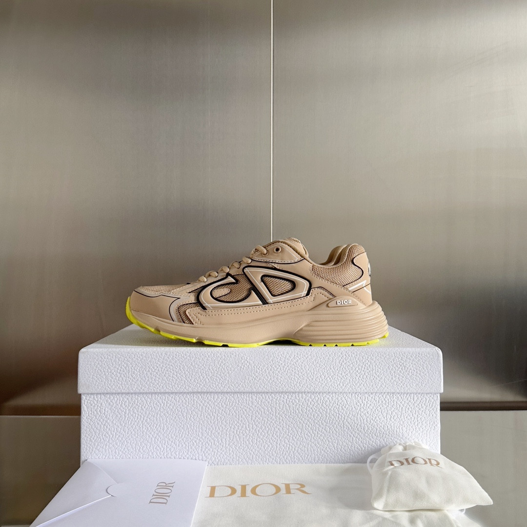 ua D*or b30 sneaker beige mesh and technical fabric