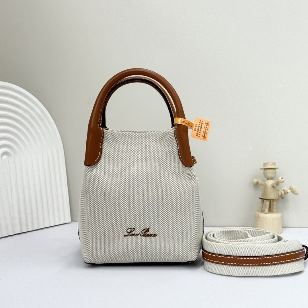L**o p*ana micro bale bag  cotton, linen 23 x 16 x 14 cm