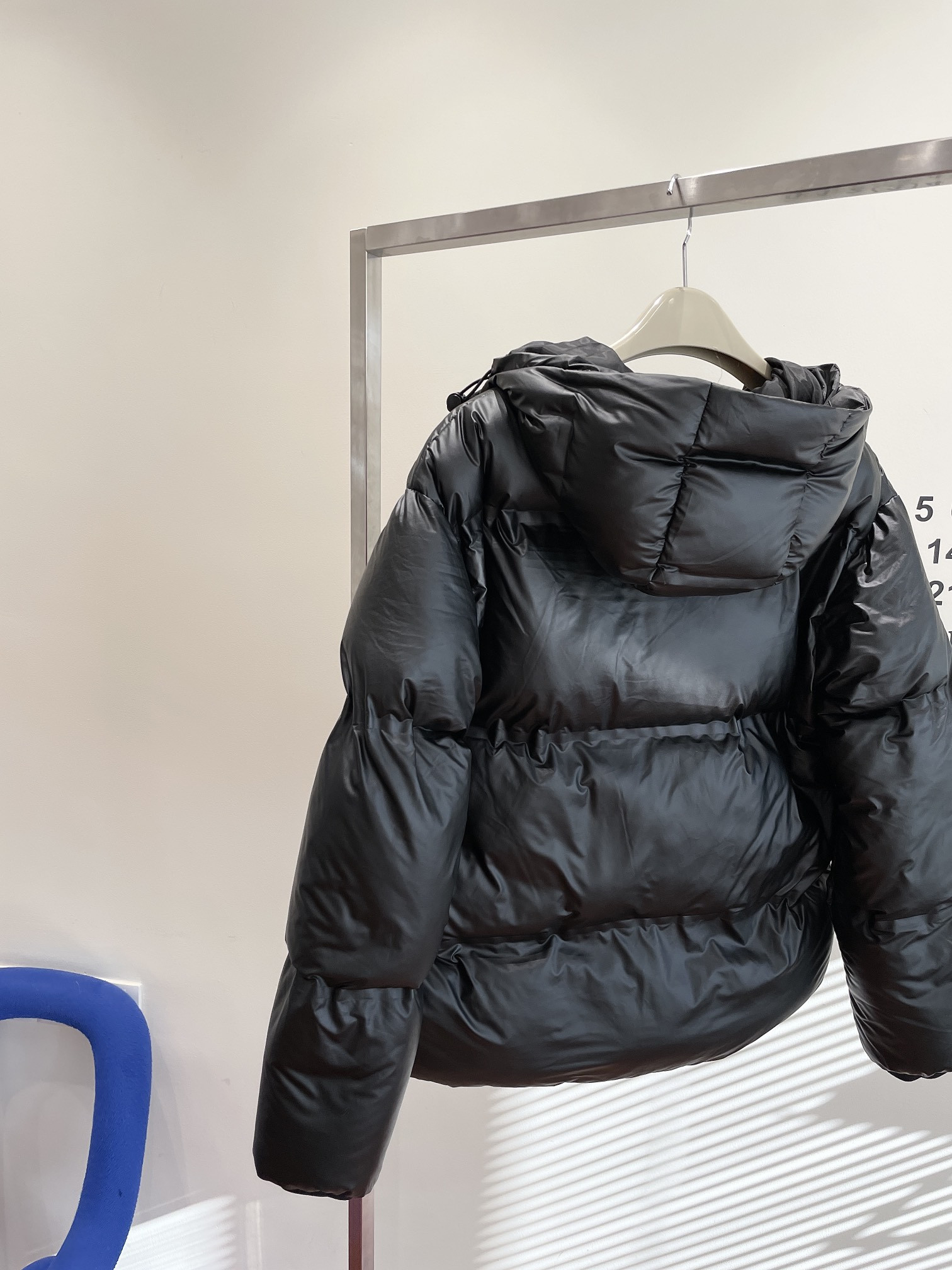 Pra*a light re-nylon hooded puffer jacket