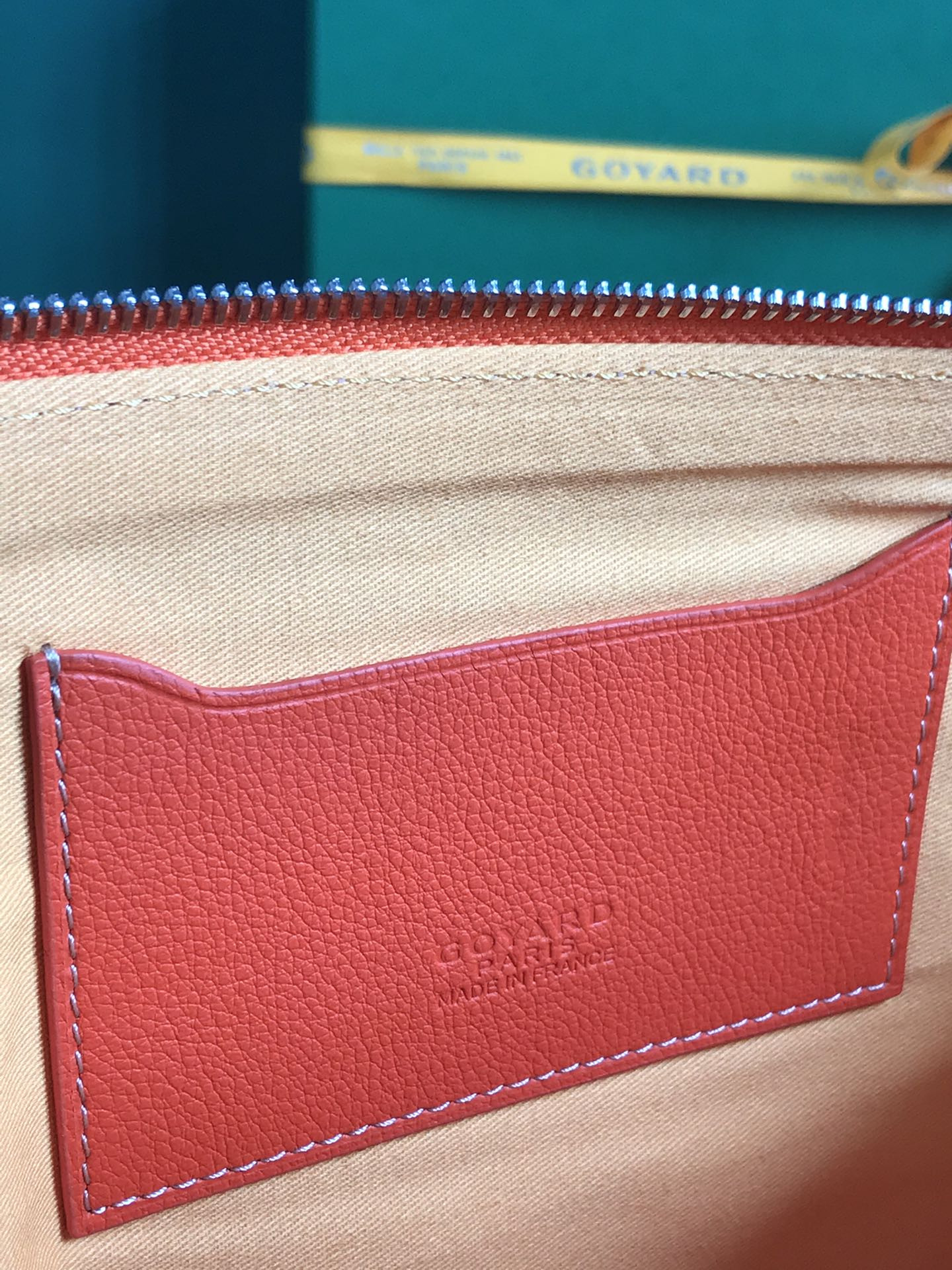 Go*ard Go*ardine senat mm pouch palladium hardware 36x26x0.5cm