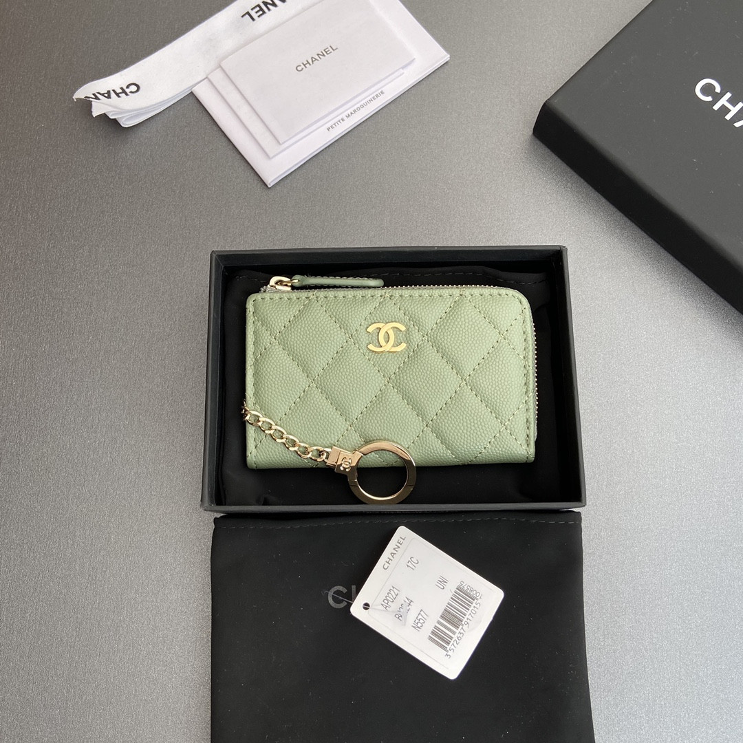 Ch*el card holder 11.5×7.5×1.5cm