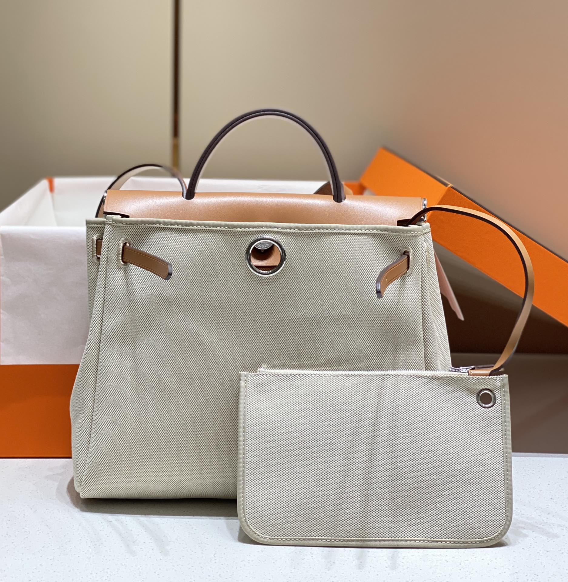 H**mes herbag 25x31x10cm