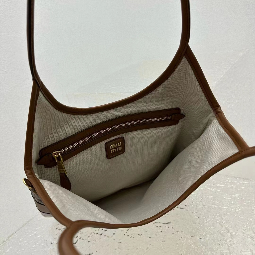 Miu Miu IVY leather patchwork bag  40x35cm