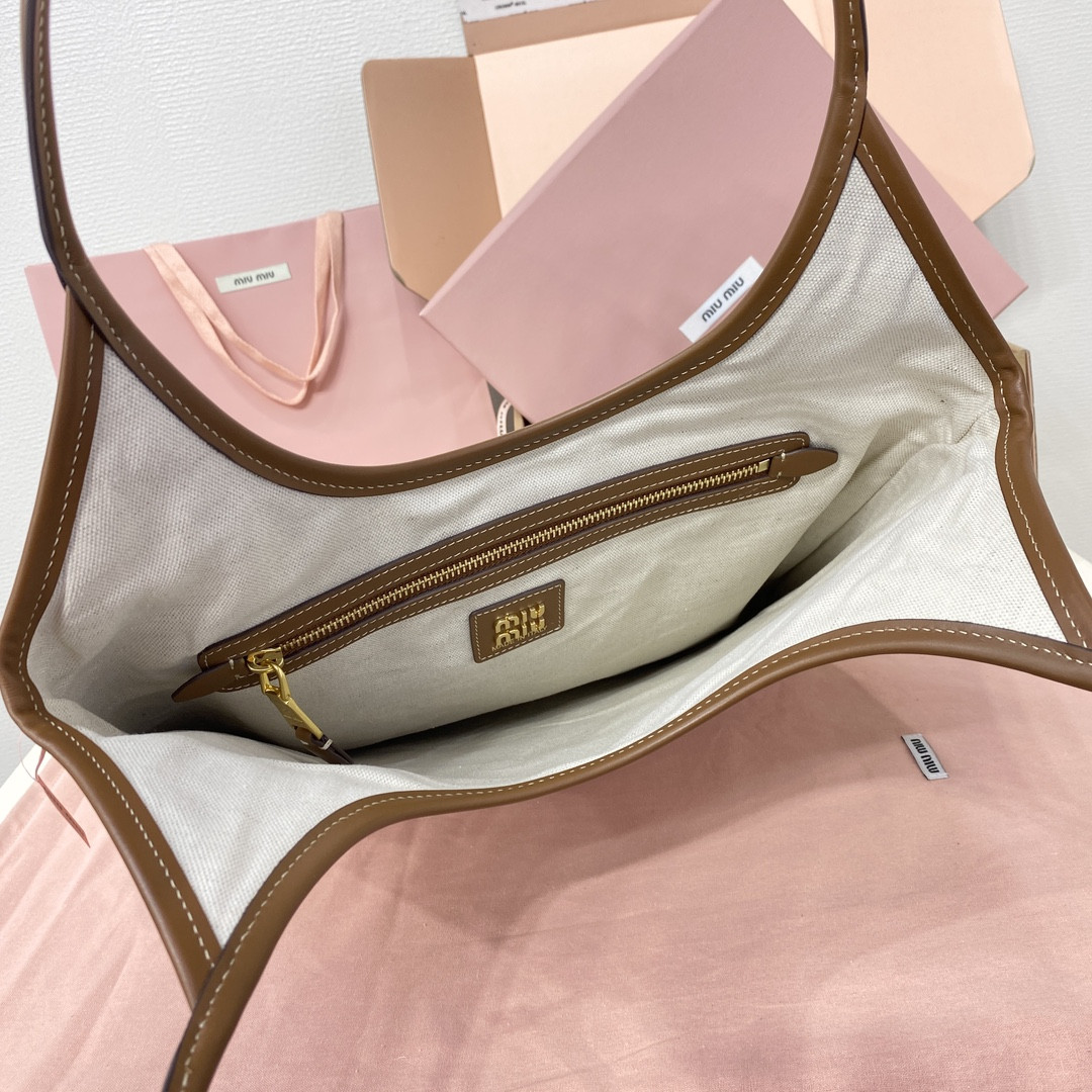 Miu Miu IVY canvas bag 40x35cm