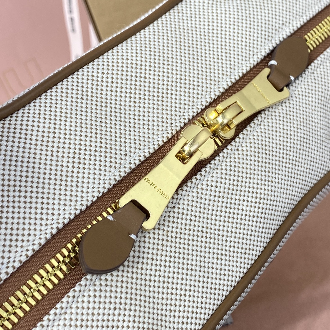 Miu Miu Canvas Beau bag 23x34x10cm