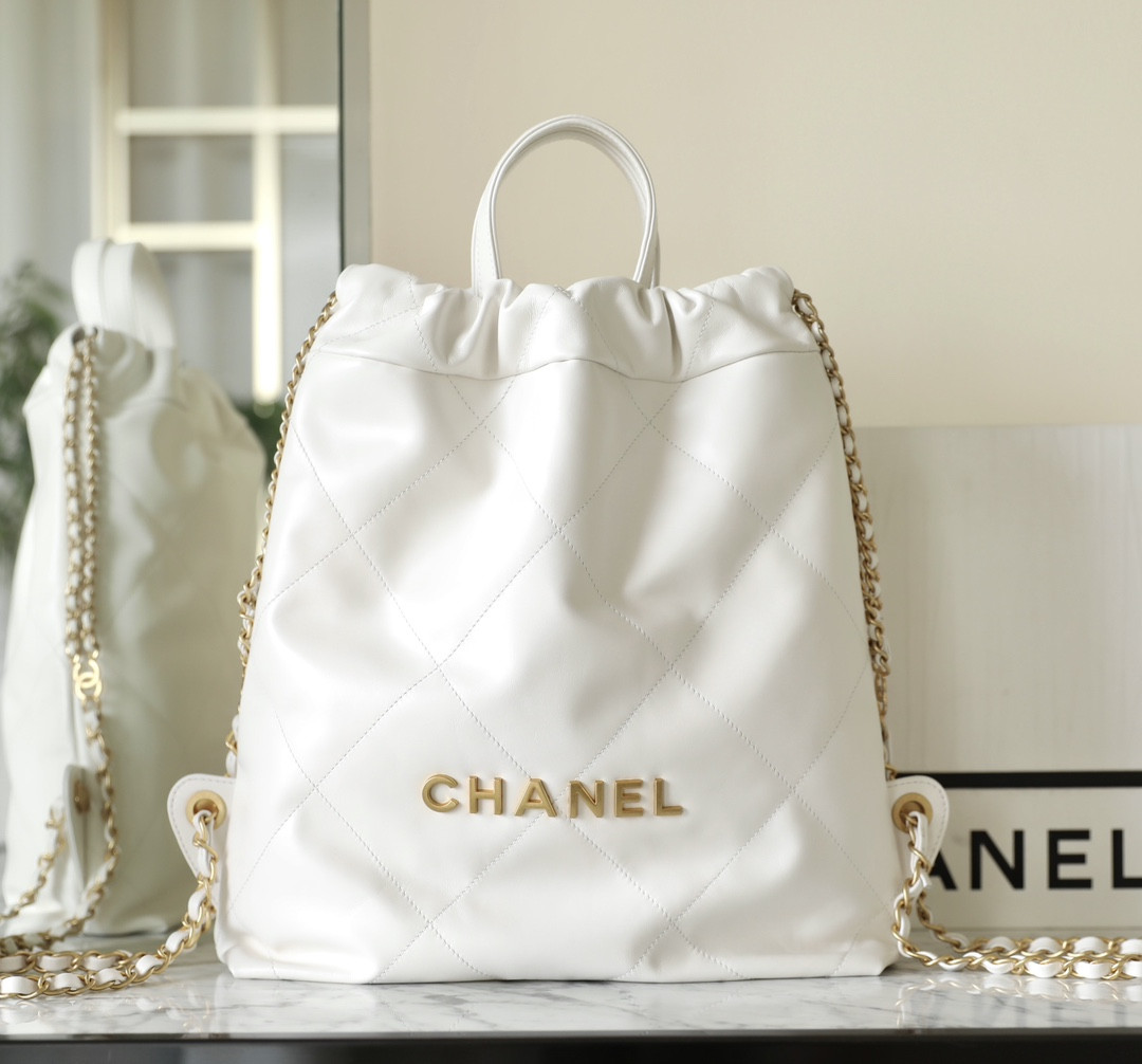 Ch*el 22 handbag calfskin 29x34x10.5cm