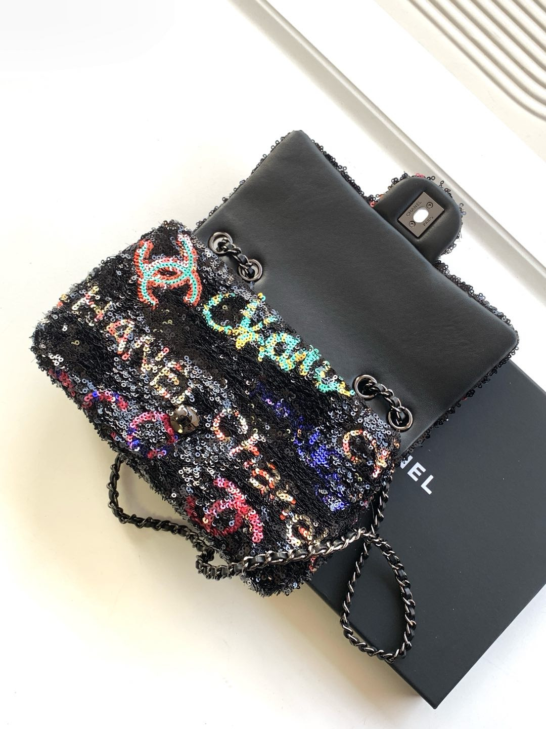 Ch*el flap bag 14x21x8cm