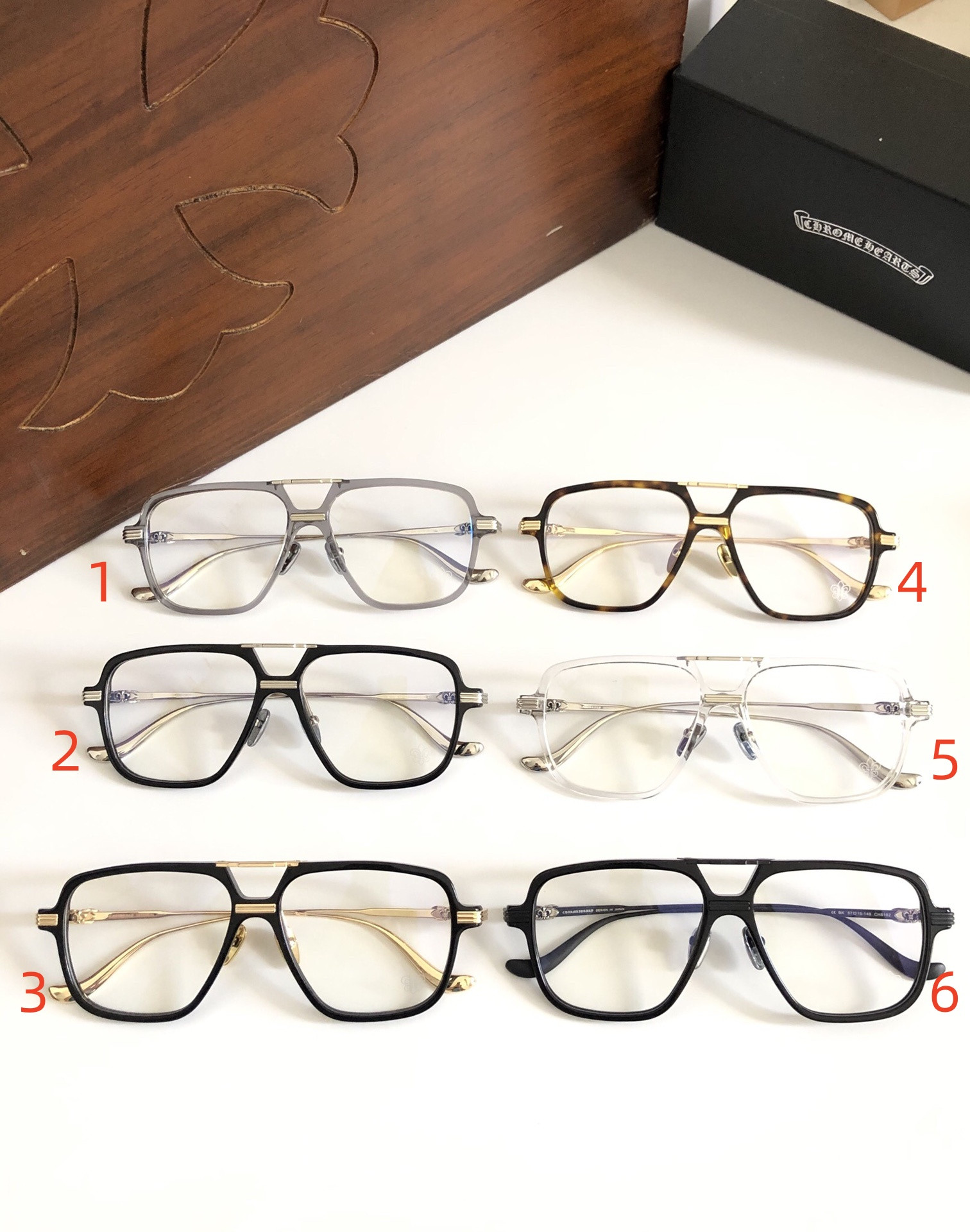 Ch**me He**ts glasses ch8182 57-15-148