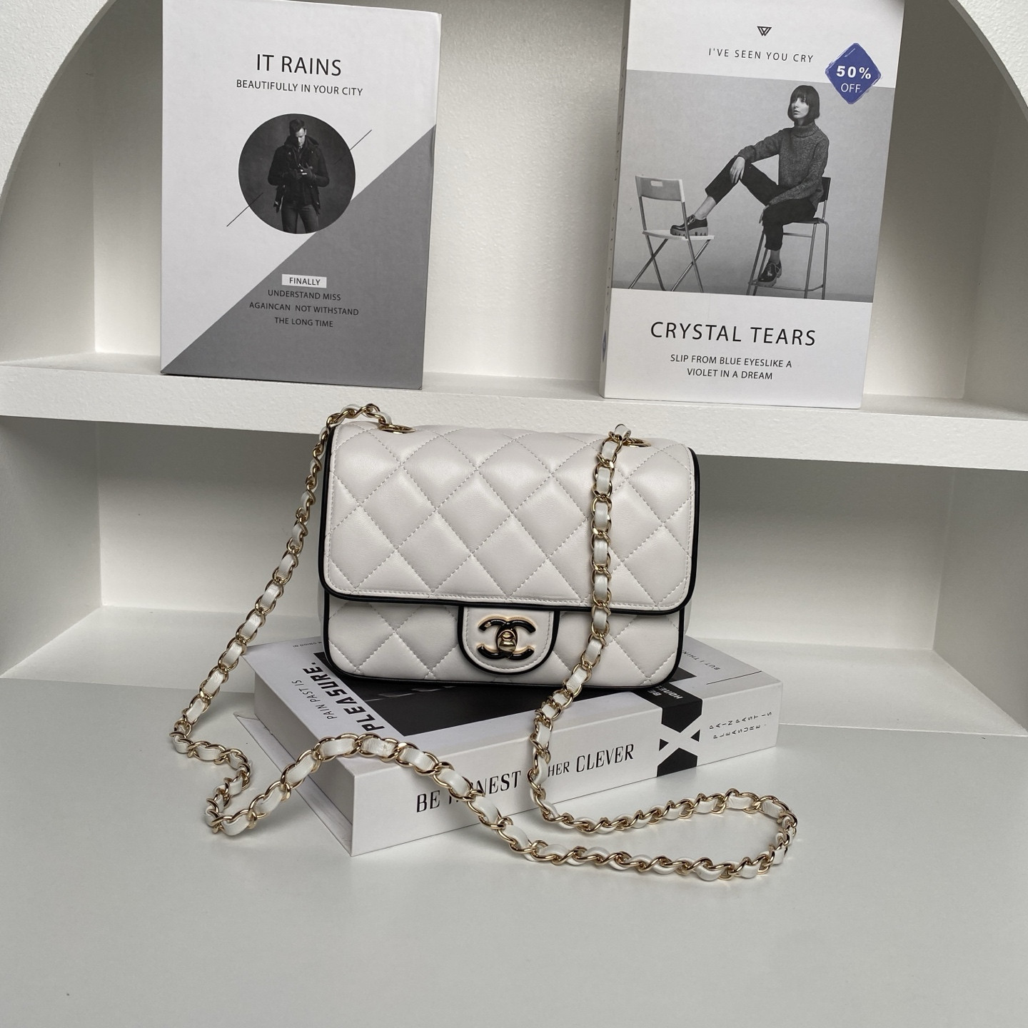 Ch*el mini flap bag as5151 13.5 x 19.5 x 7cm