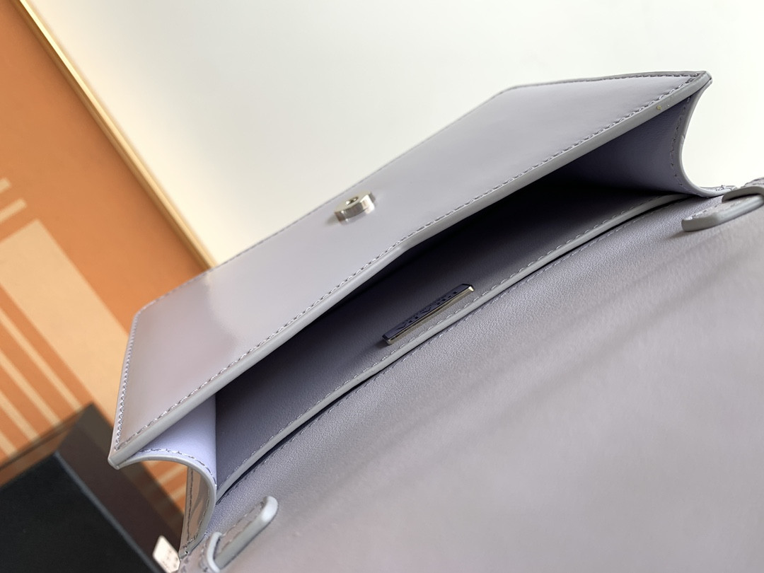 Pra*a brushed leather shoulder bag 17x 9.5x3.5cm