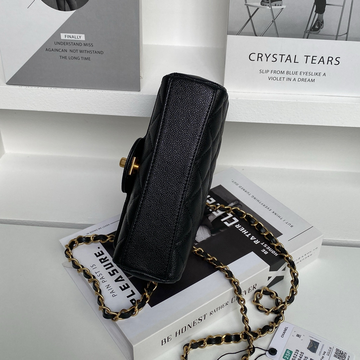 Ch*el flap handbag as5239 18×13×5.5cm