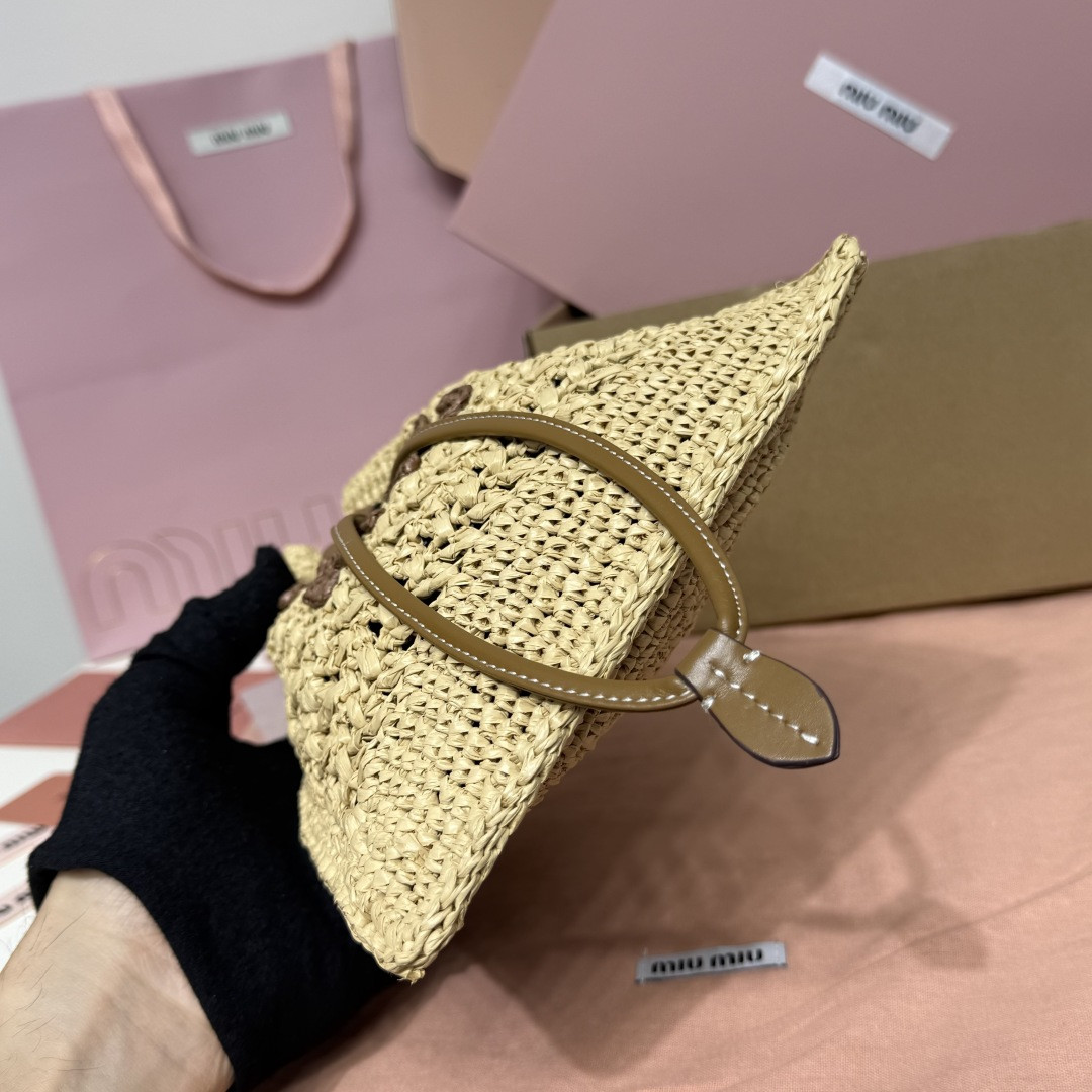 Miu Miu Woven fabric mini-bag 23x20cm