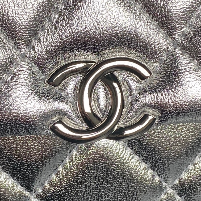 Ch*el clutch with chain ap4593 10x16.5x5cm