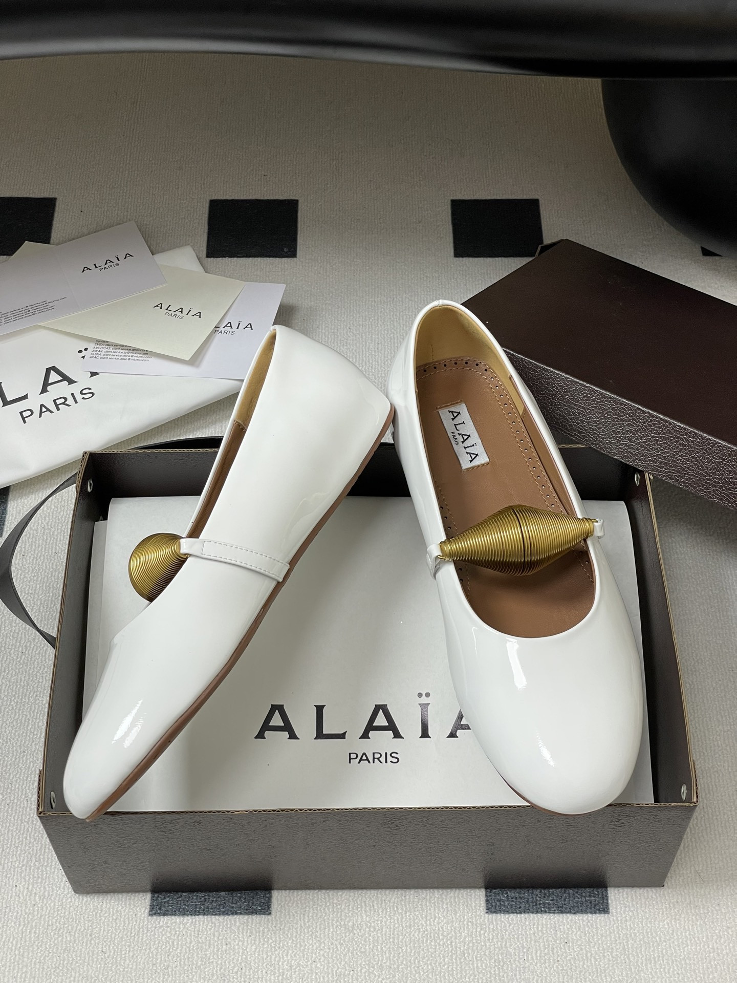 UA Alaïa Jewel Ballet Flats(Customized Size 7-10 days production time)