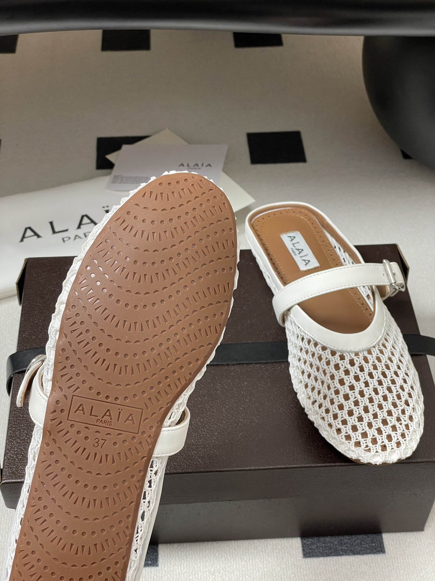 UA Alaia Flat Mules(Customized Size 7-10 days production time)