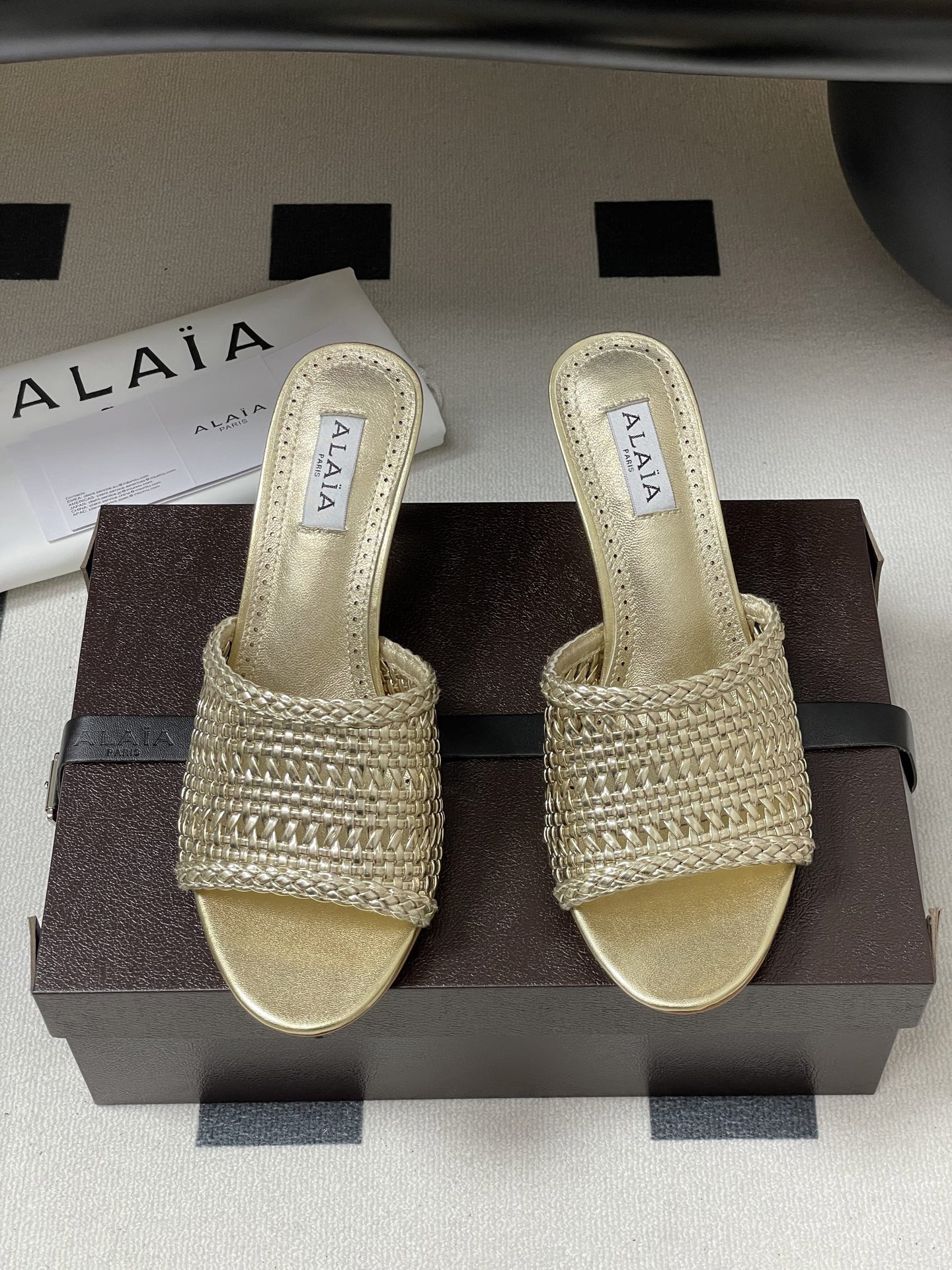 UA Alaia Heeled slippers 7cm Heel(Customized Size 7-10 days production time)