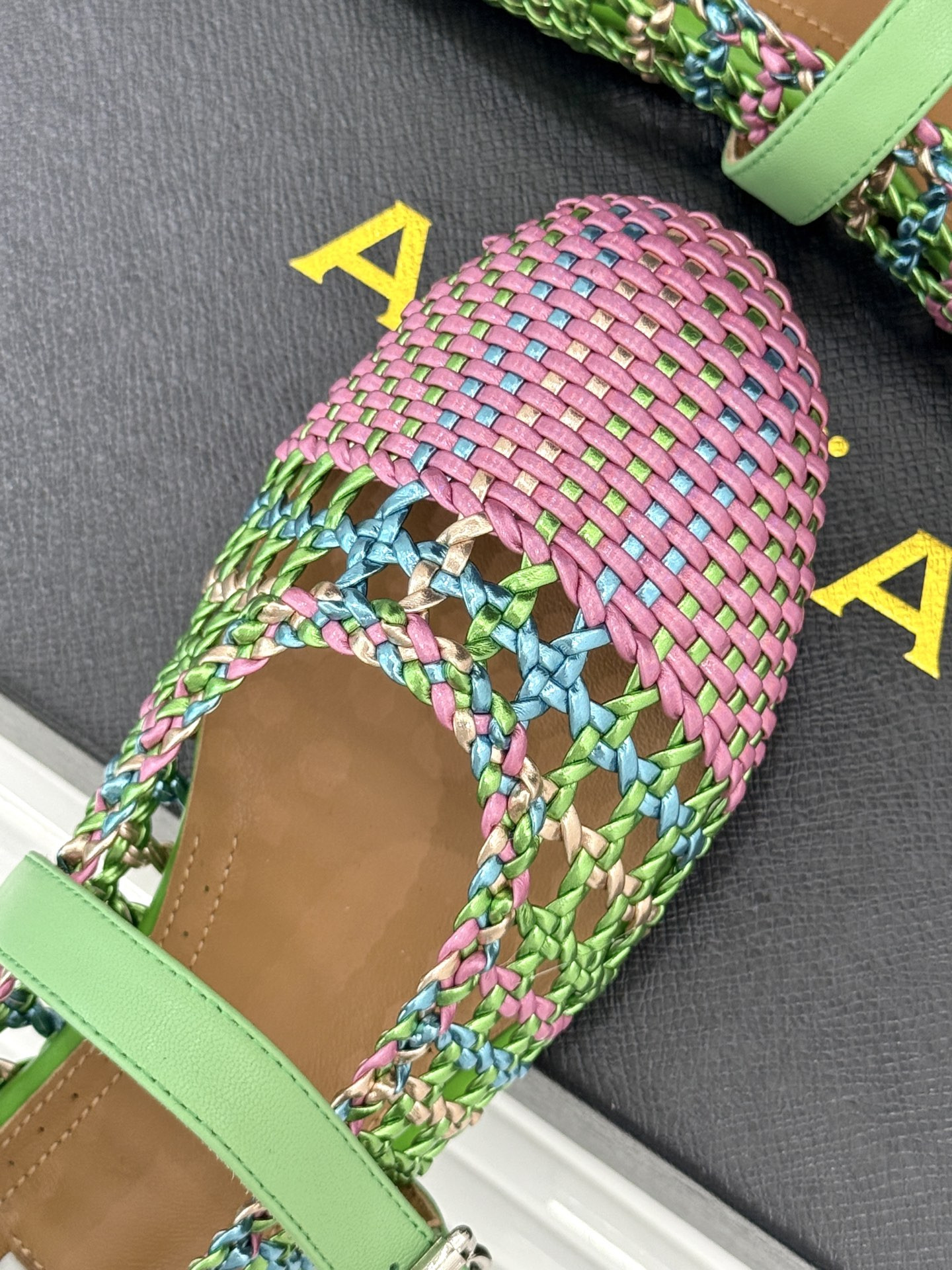 UA Alaïa Hollow Woven Mary Jane Flats(Customized Size 7-10 days production time)