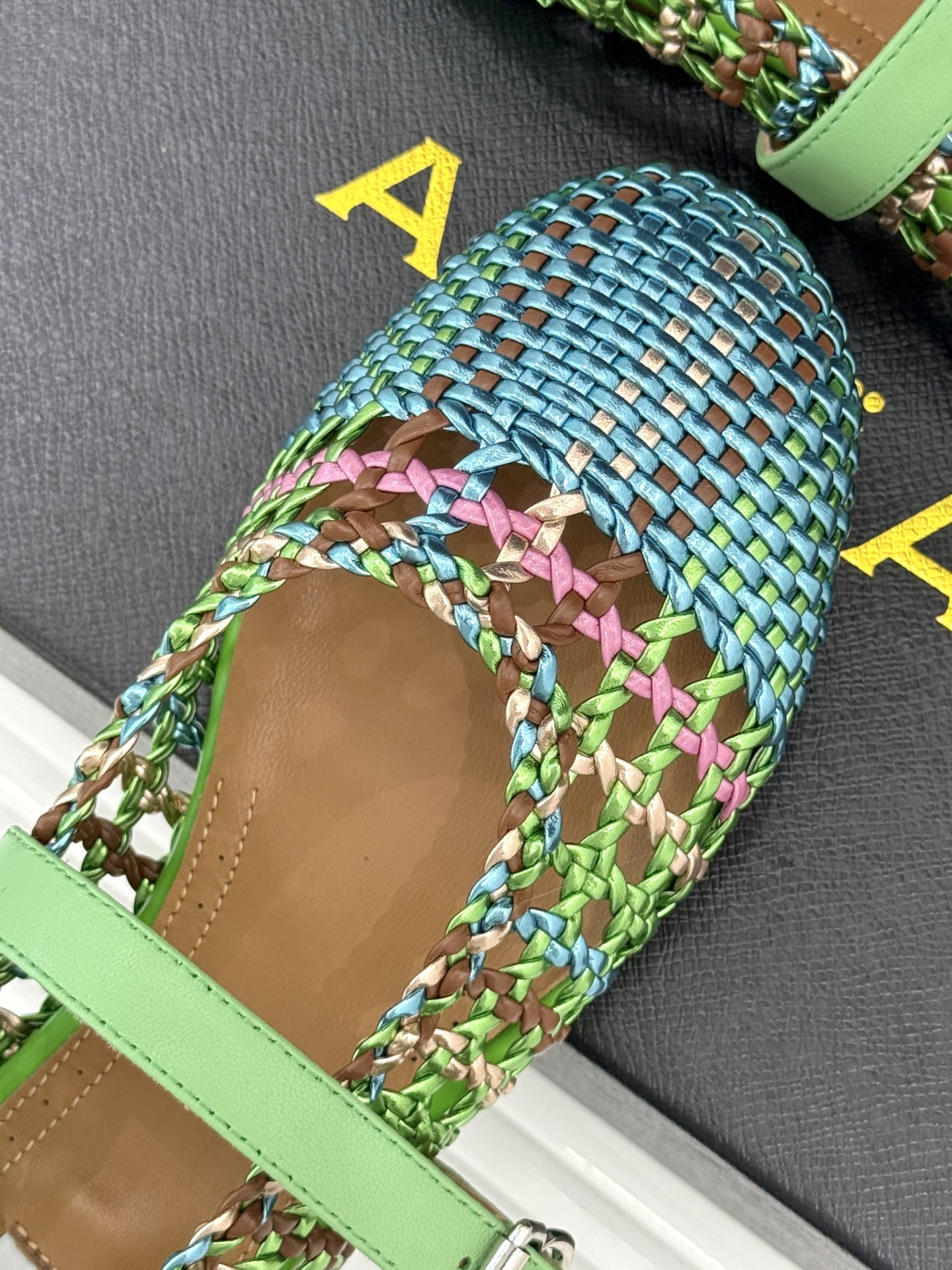 UA Alaïa Hollow Woven Mary Jane Flats(Customized Size 7-10 days production time)