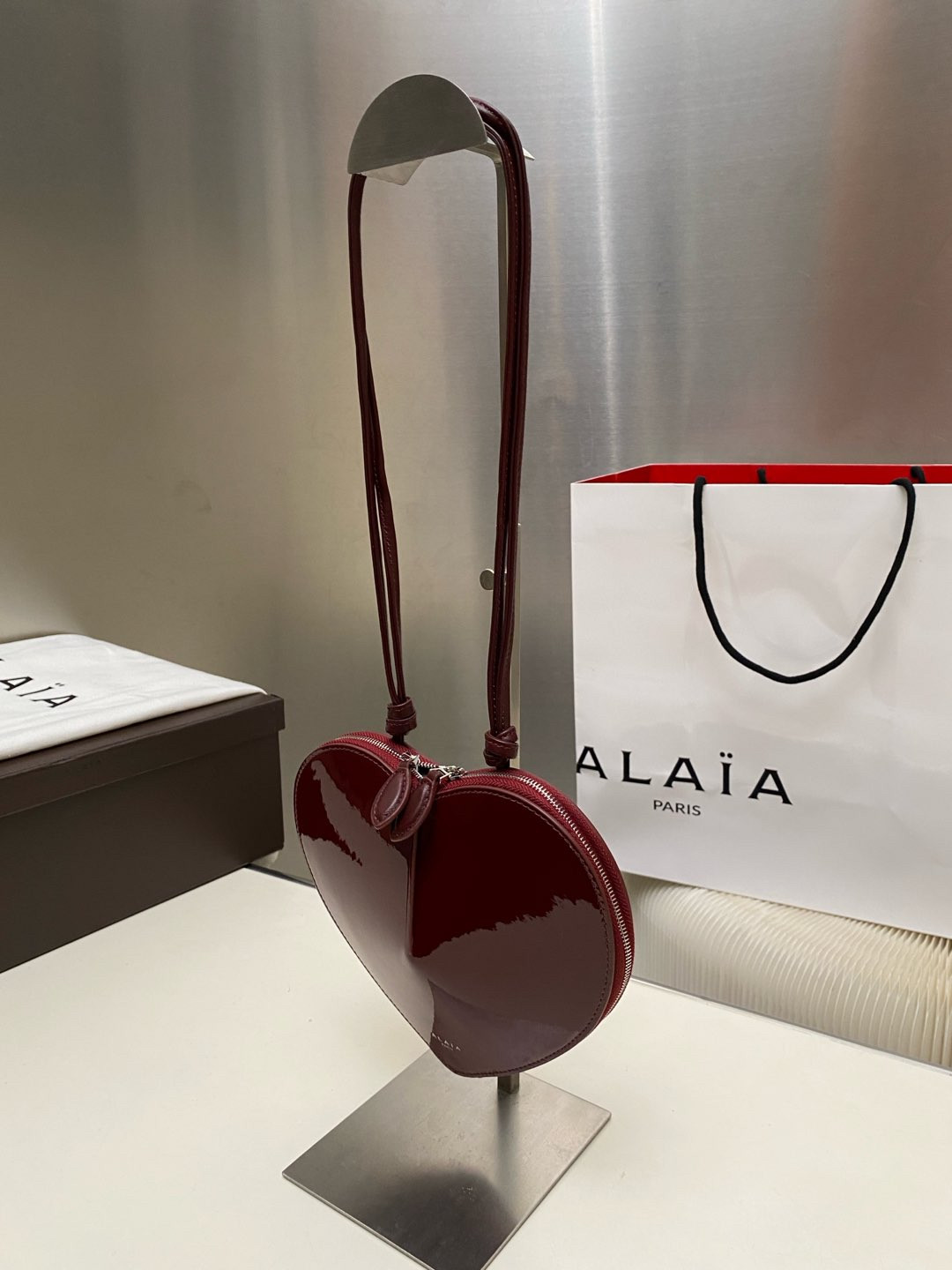 ALAÏA Le Coeur Heart Bag 18.5x20.5x5cm