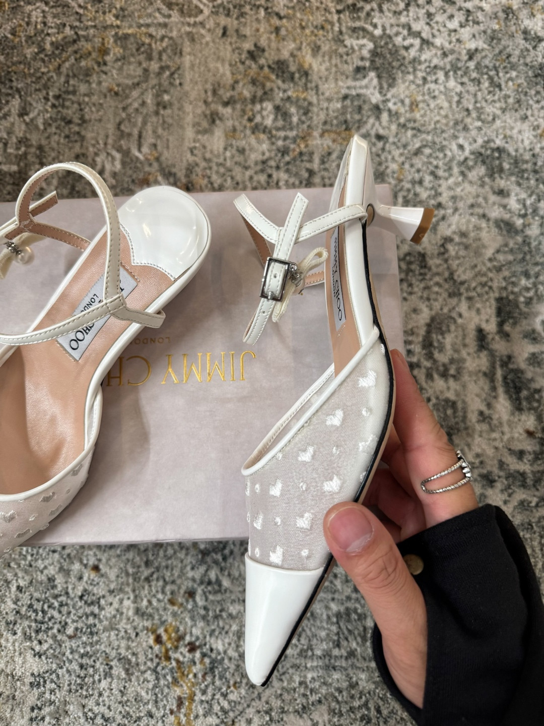 ua Ji*y Ch* aren slingbacks 4.5cm