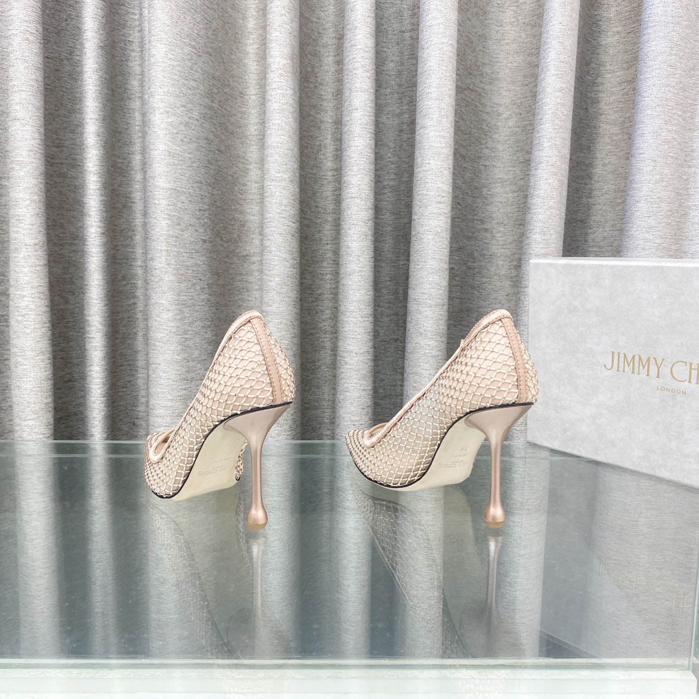 ua Ji*y Ch* ixia mesh pumps 8.5cm