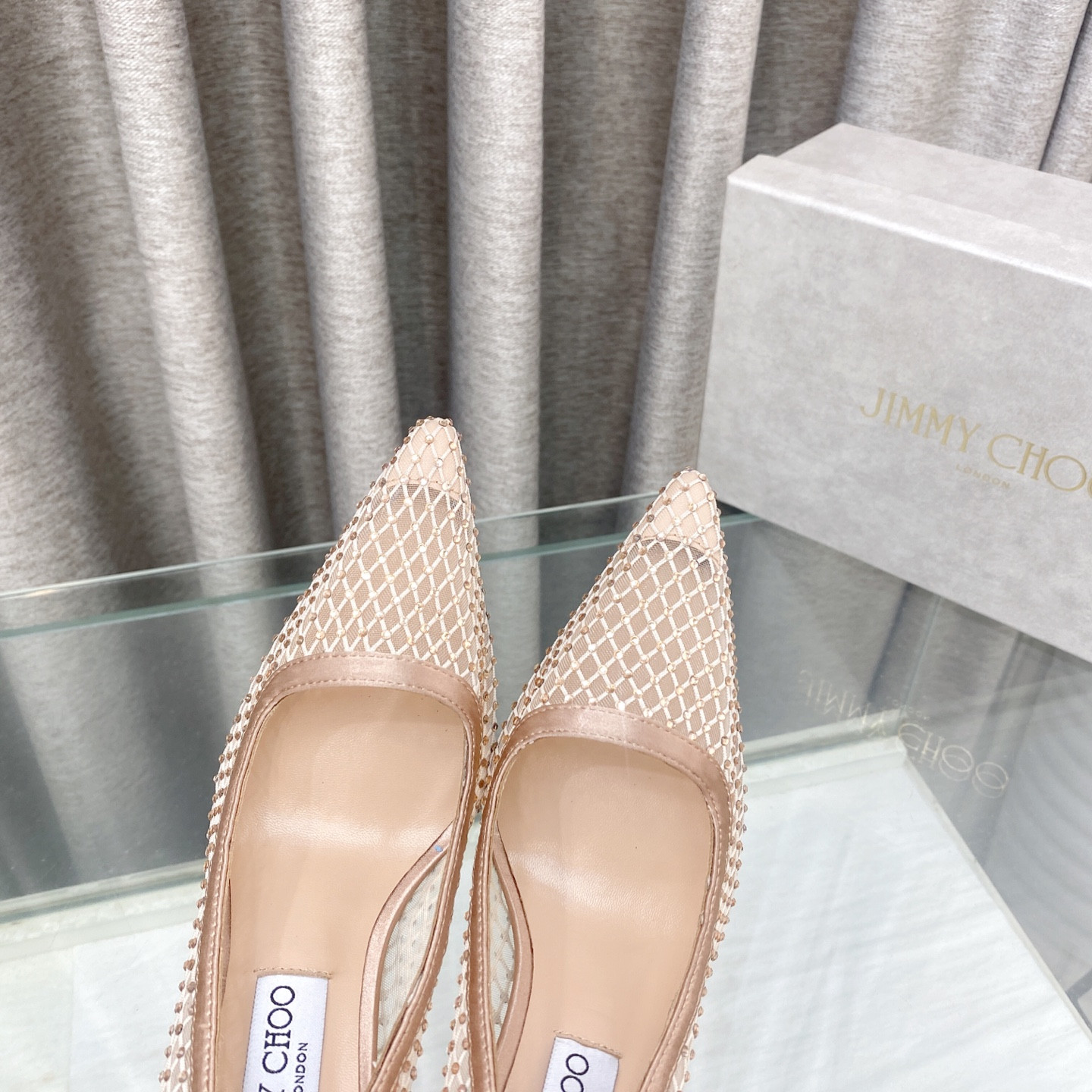 ua Ji*y Ch* ixia mesh pumps 8.5cm