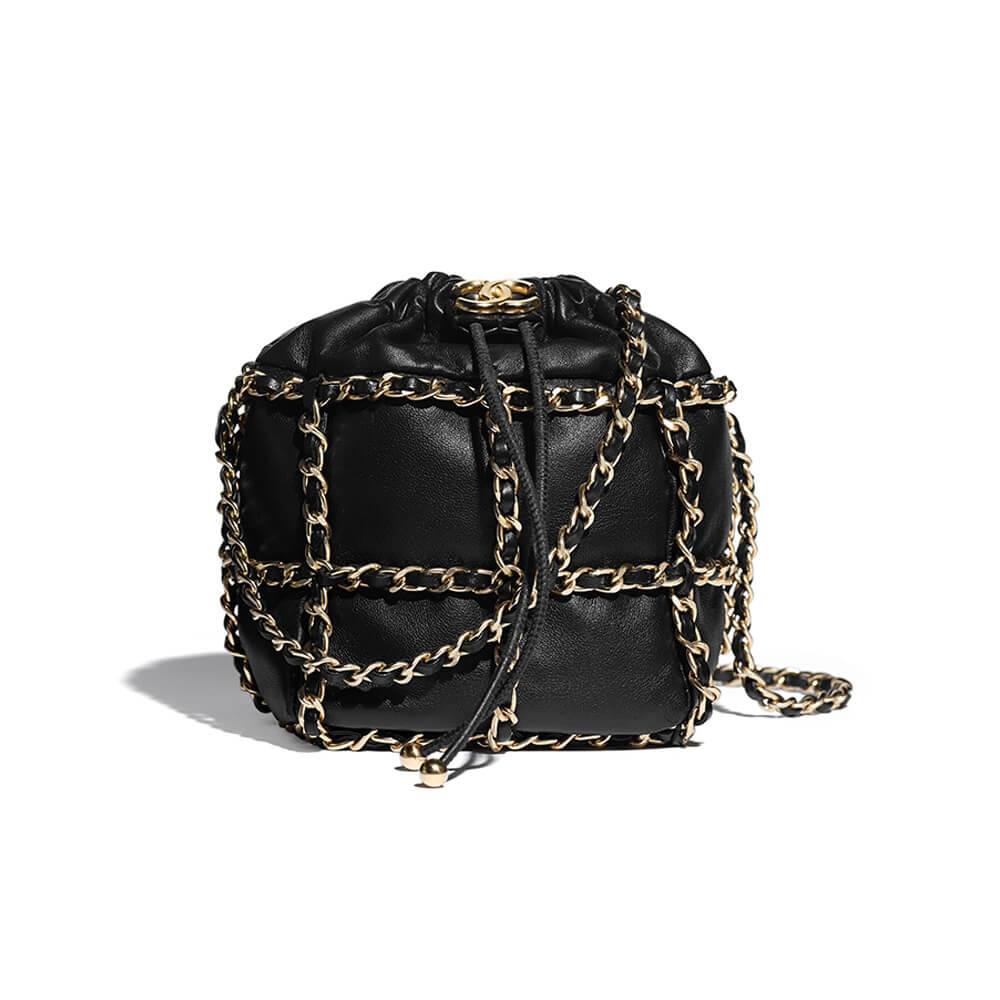Ch*el small drawstring bag